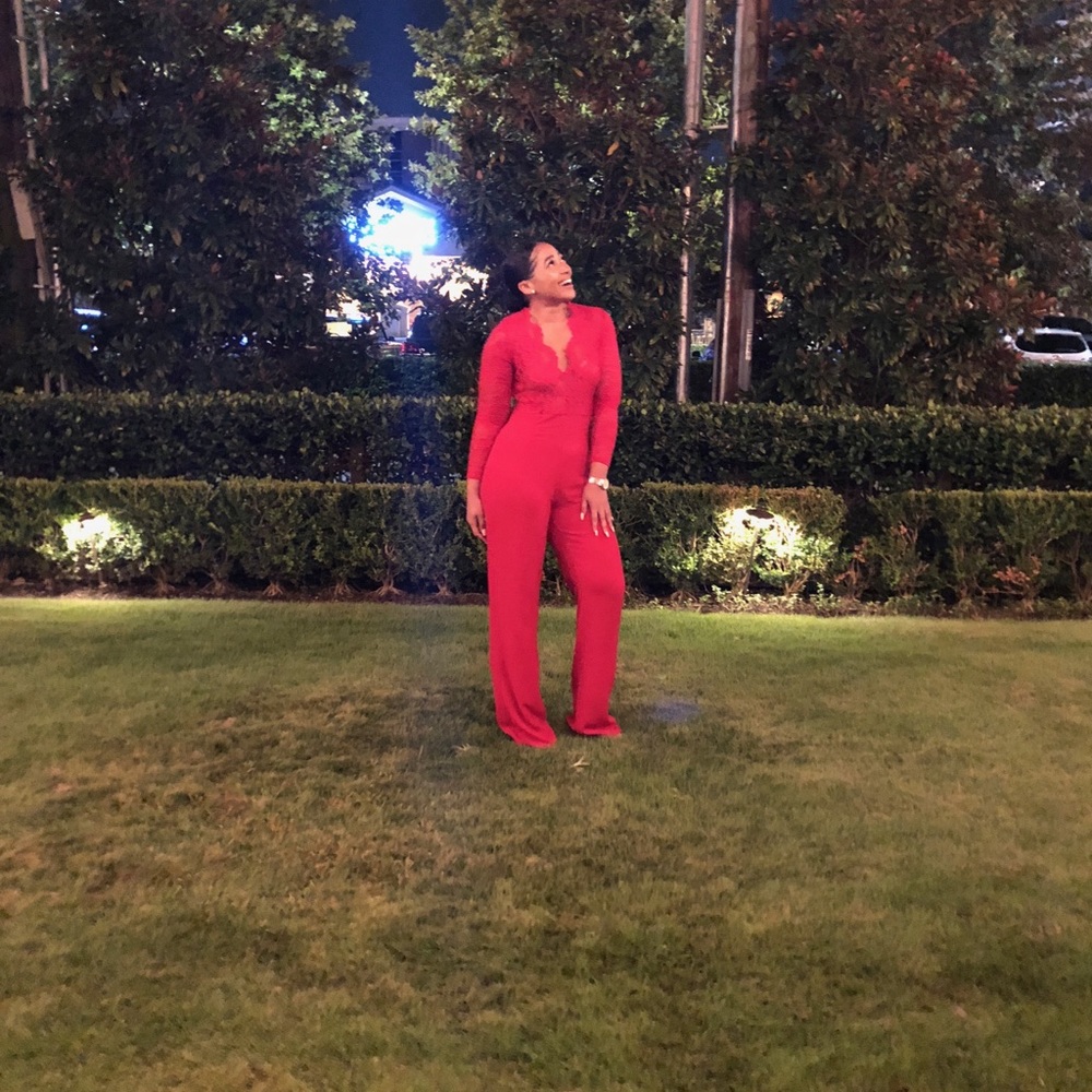 Fire Red Jumpsuit